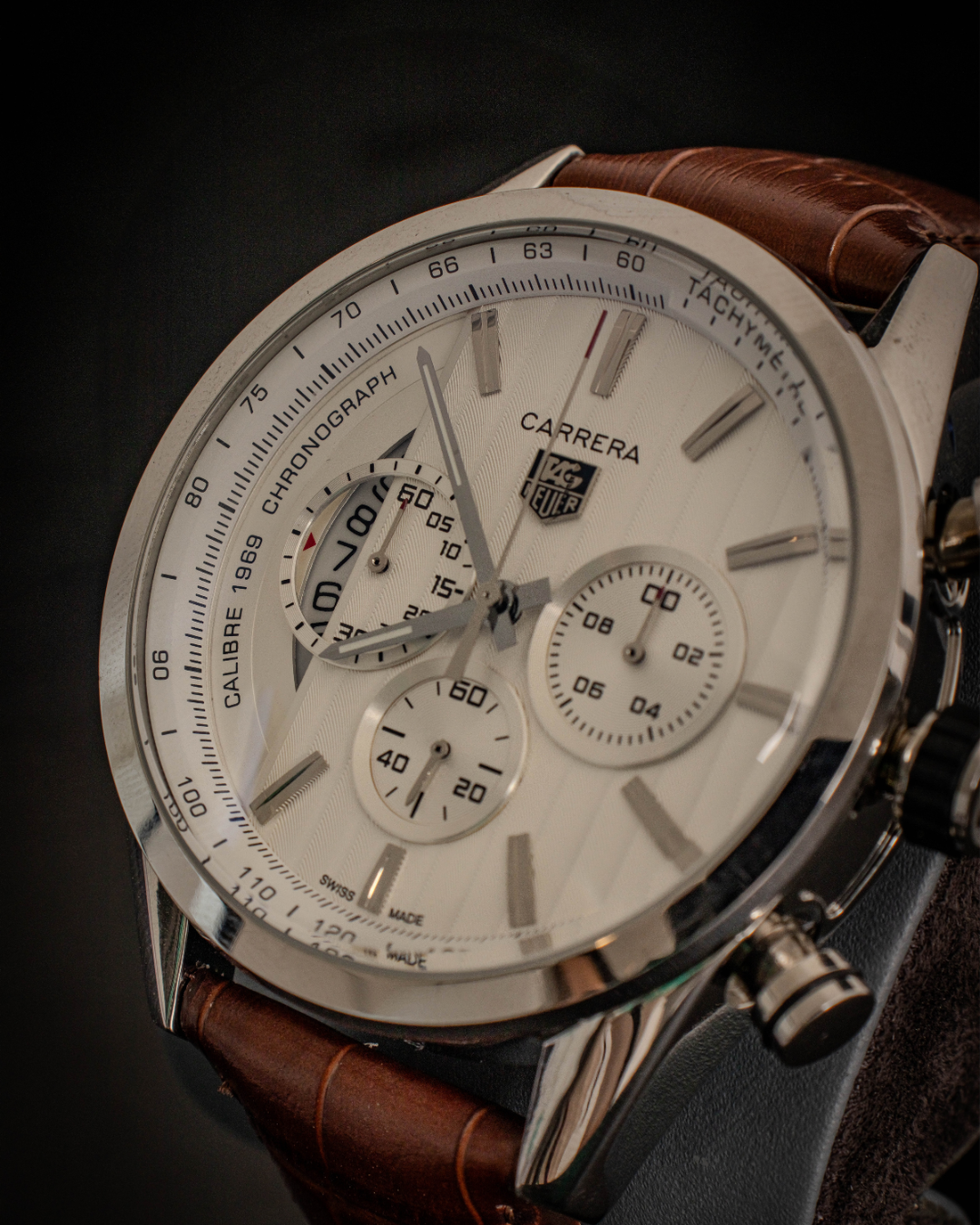 relógio tag heuer carrera branco