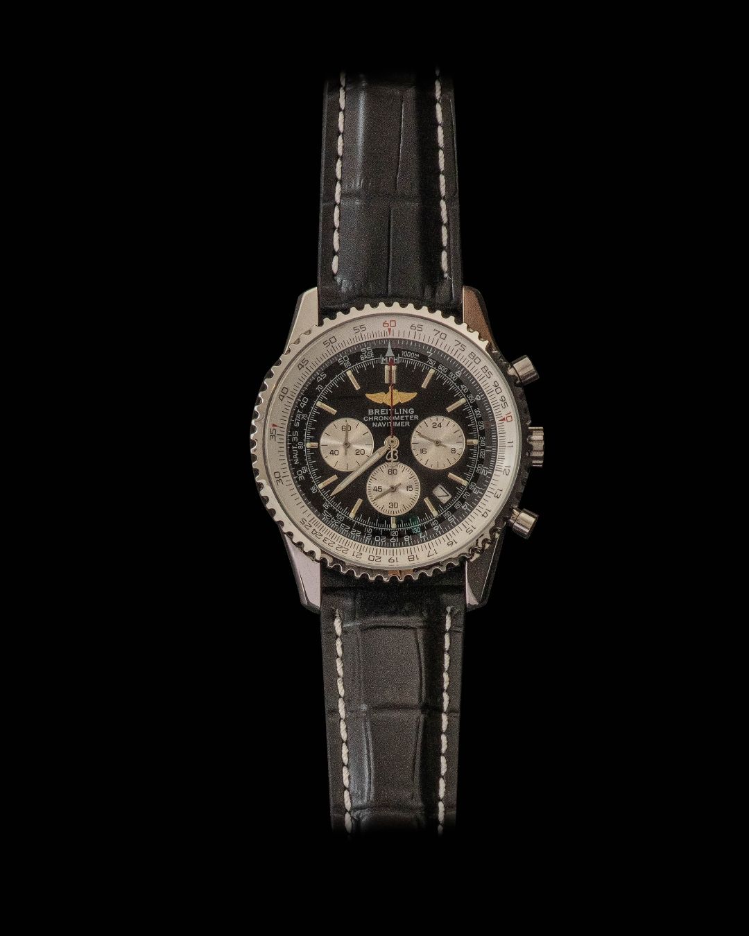 relógio breitling navitimer preto