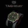 relógio tag heuer formula 1 verde