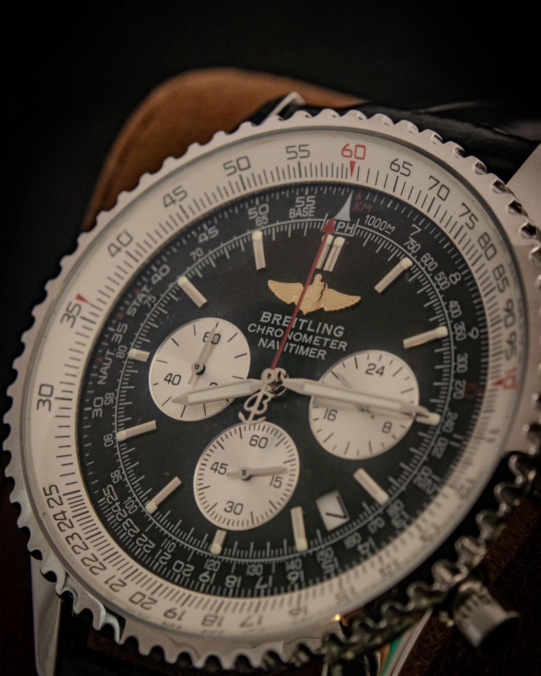 relógio breitling navitimer preto