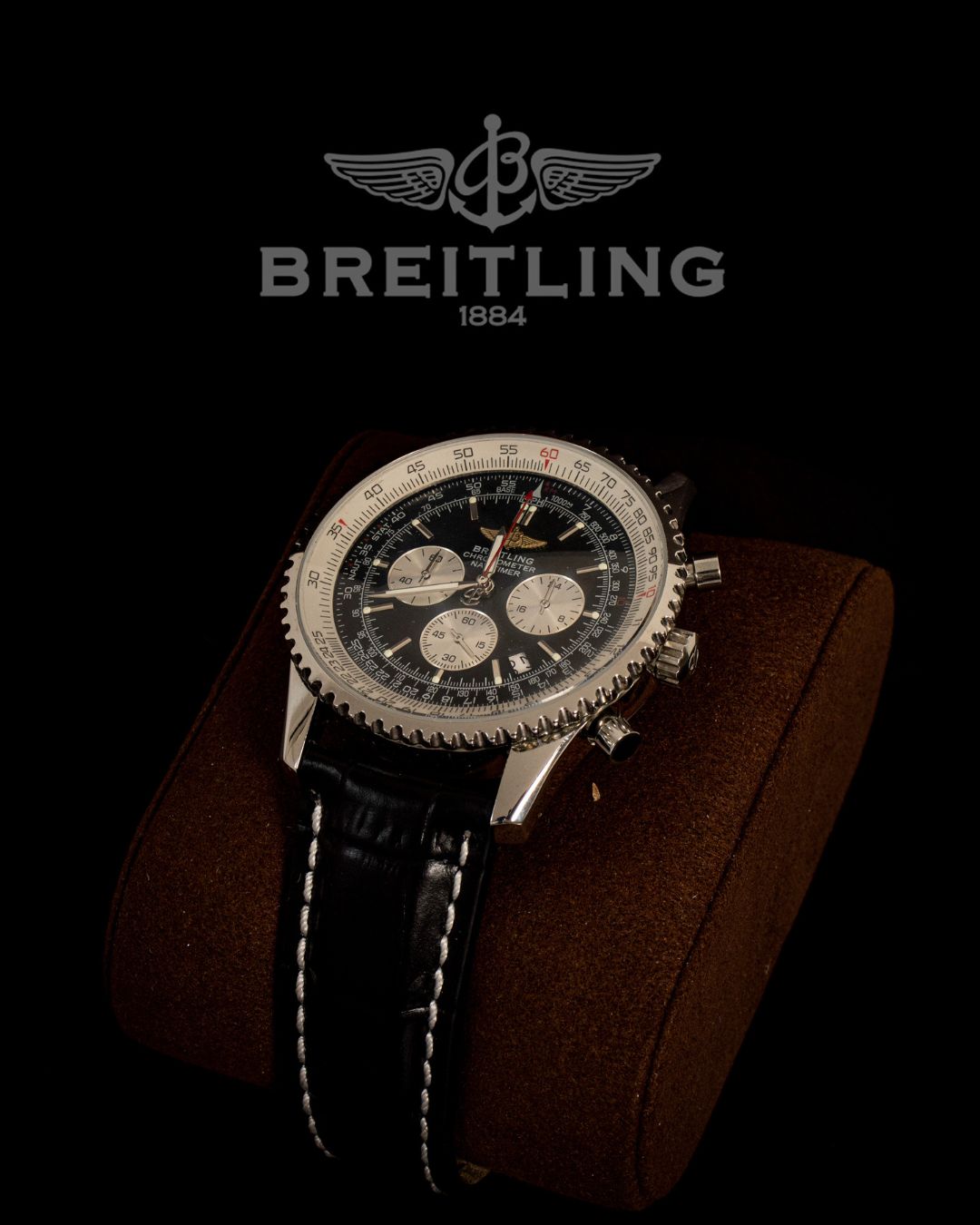 relógio breitling navitimer preto